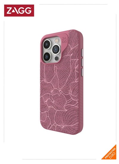 اشتري Apple iPhone 15 Pro Case , ZAGG Cass - London Snap Series Magsafe Case - Dusty Rose في الامارات