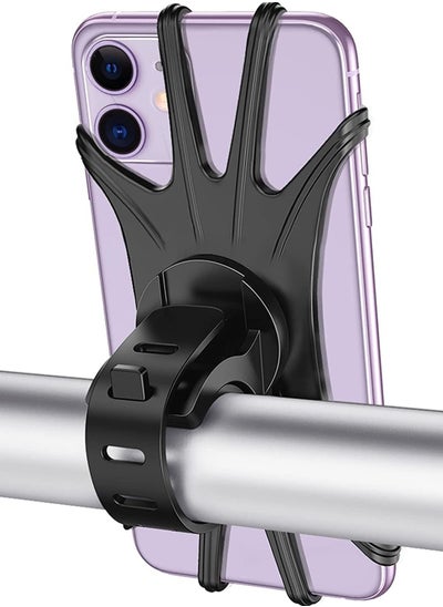 Buy Bike Phone Mount, Universal Bike Cell Phone Holder, 360° Rotatable, Silicone Bicycle Phone Mount Compatible with iPhone 13 Pro Max Pro mini 12 11 Xs Max Xr X 7 8 Plus 4.0''~6.7'' Cellphones in UAE