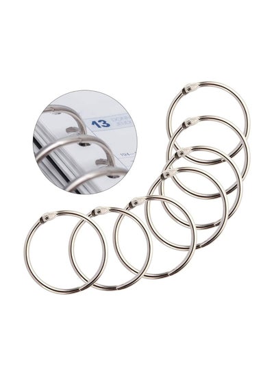 Buy Binder Rings 0.8 Inch, 60 Pcs Book Rings, O Rings for Flashcards Loose, Metal Rings for Index Cards, Silver Loose Leaf Binder Rings for Paper, School, Home or Office in UAE