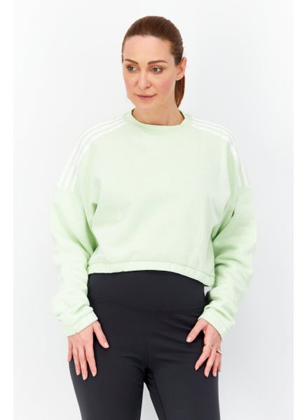 اشتري Women Sportswear Fit Long Sleeves Training Sweatshirt, Lime في الامارات