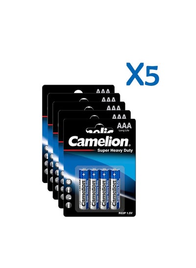 Buy Camelion Super Heavy Duty Batteries R03-Micro-Pack of 4 x 5 in Egypt