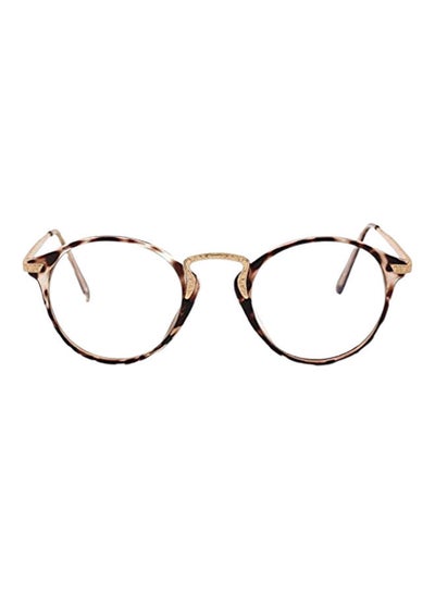 Buy Casual Leopard Frames Retro Oval Eyeglasses in Saudi Arabia