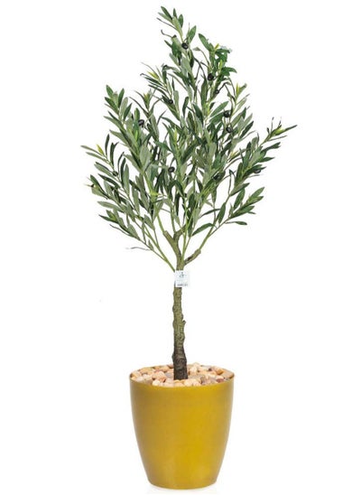 Buy Artificial olive tree with plastic stand, 130 cm high in Saudi Arabia