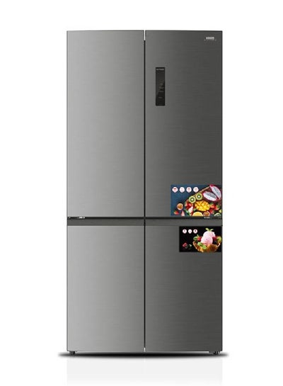 Buy Cupboard Refrigerator, 4 Doors - Steel - 18.8 Feet - Inverter - Silver - HM850SSD-O23INV in Saudi Arabia