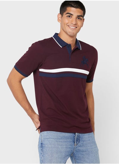 Buy Chest Stripe Polo Shirt in UAE