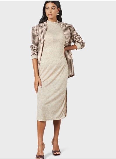 Buy High Neck Knitted Dress in Saudi Arabia