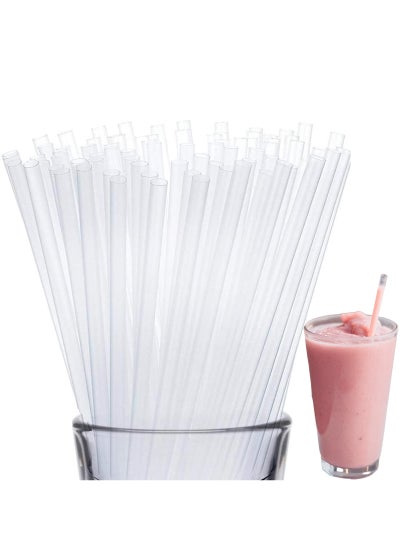 اشتري Clear Disposable Plastic Drinking Straws - 10" Length, 200 Count في الامارات