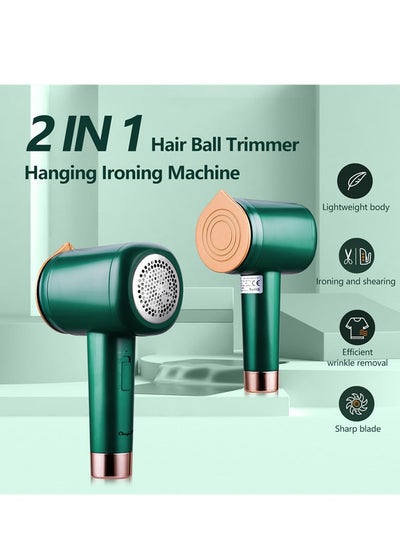 Buy 2 in 1 Portable Mini Fuzz Balls Removal Steam Iron Handheld Lightweight Garment Steamer Household Quick Heat Electric Ironing Machine in Saudi Arabia