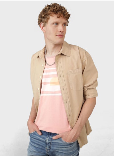 Buy Front Pocket Relaxed Fit Shirt in Saudi Arabia