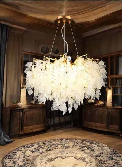 Buy Tree Leaves Crystal Chandelier, Modern and Elegant Style Golden Branches Hanging Pendant For Villa, Living Room, Lobby, Dining Room, Cafe in Saudi Arabia