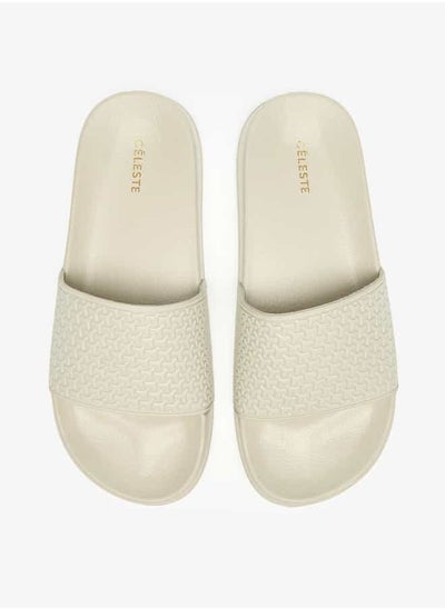 Buy Women's Textured Slides in UAE