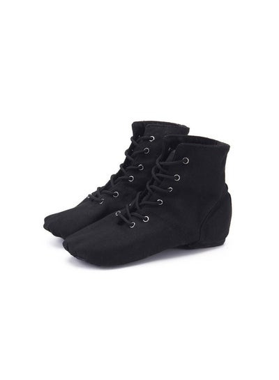 Buy Men/Women High Top Jazz Boots Modern Dance Shoes Ballet Shoes Black in UAE