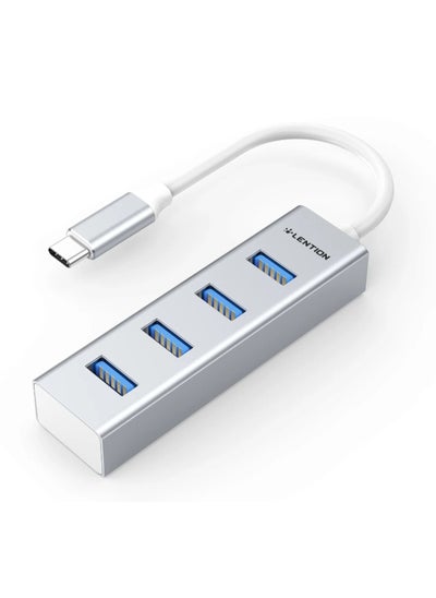 Buy LENTION 4-in-1 USB C Hub, 4 USB 3.0 Ports, USB C to USB A Multiport Adapter for 2023-2016 MacBook Pro, Mac Air & Surface, iPad Pro, Chromebook, More, Stable Driver Certified (CB-C22s, Silver) in UAE