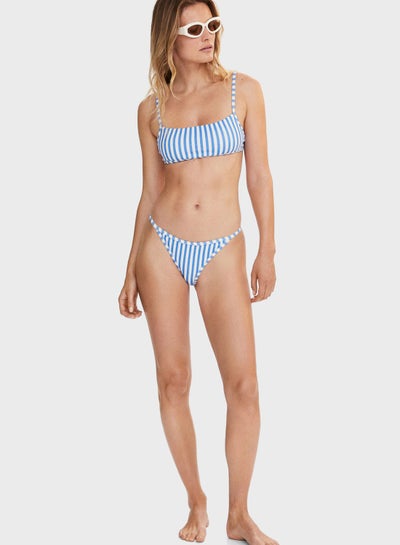 Buy Striped High Leg Bikini Bottom in UAE