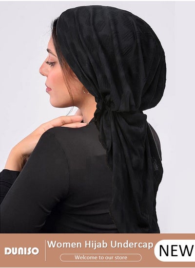 Buy Women Under Scarf Hijab Cap  Islamic Muslim Under Hijab Cap  Back Closure Fashionable Solid Color Headwraps Lightweight Turban Beanie Cap Underscarf Hijab Cap  for Women Girls in UAE