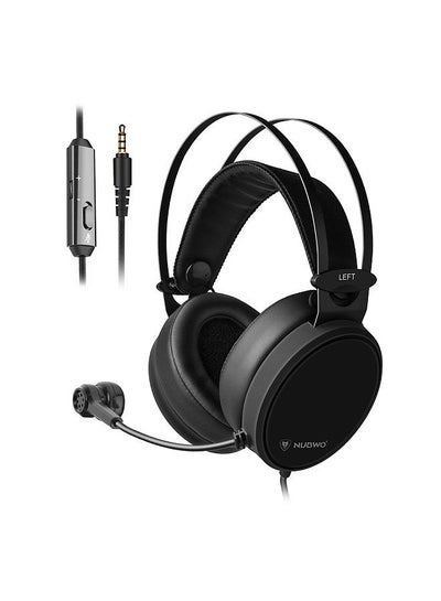 اشتري NUBWO N7 3.5 مللي متر سماعة الألعاب عميق باس سماعات على الأذن سماعة مع ميكروفون ل PS4 جديد Xbox One PC هاتف ذكي في السعودية