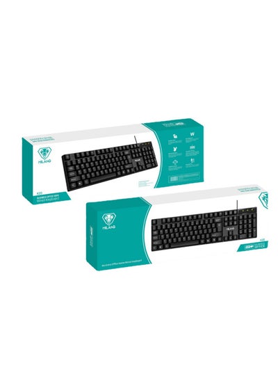 Buy Ergonomic Keyboard Mouse Combo for Office and Home K20 keyboard usb in Saudi Arabia