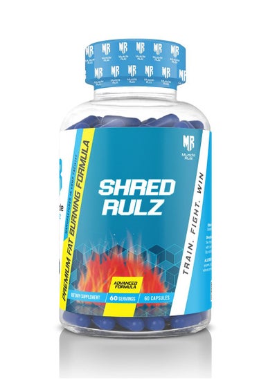 Buy Muscle Rulz SHRED RULZ Fat Burner 60 Capsules in UAE