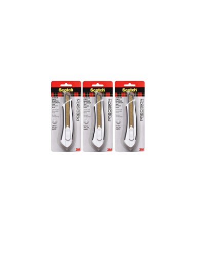 Buy 3M 159572 051141976549 Scotch Titanium Snap-Off Utility Knife, Large, 3 Pack in UAE