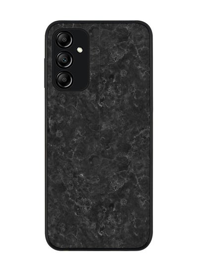 اشتري Rugged Black edge case for Samsung Galaxy M14 5G Slim fit Soft Case Flexible Rubber Edges Anti Drop TPU Gel Thin Cover -  Marble Texture Black في الامارات