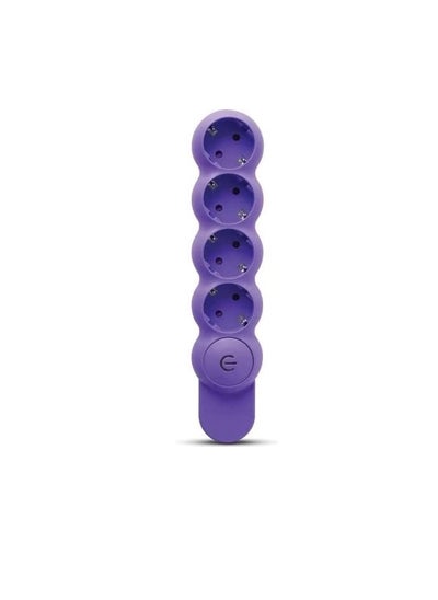 Buy Power Splits Quad Joint Electricity Strip with 4 Outlets - Purple in Egypt