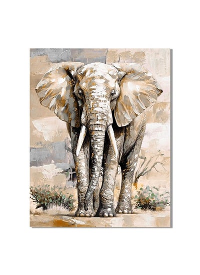 Buy Rabat Majestic Elephant Canvas Wall Art Stunning And Bold Design Perfect For Home Office Decor Adds Grace And Elegance To Any Room 80X100X3Cm in UAE