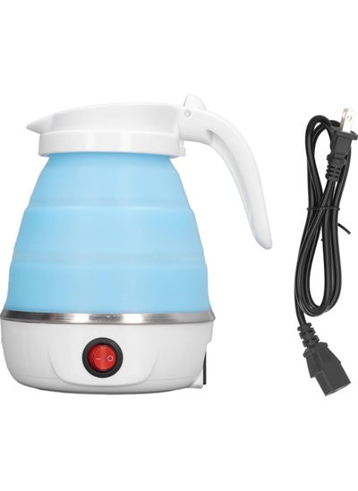 Buy Portable Electric Foldable Kettle for Travel, Silicone Water Boiler, Easy to Carry & Heat | Blue in UAE