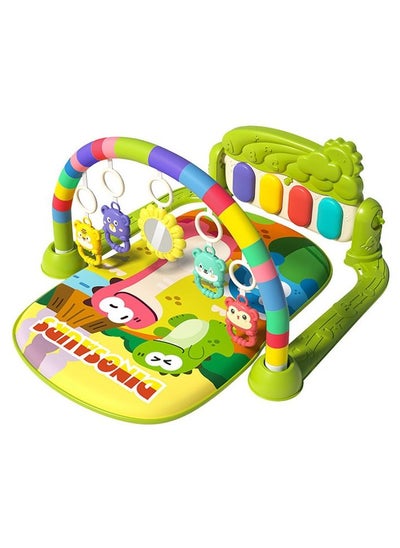 اشتري Baby Gym Play Mat Activity Center Kick and Play Piano Gym Mat with Music and Lights Gifts for Baby Newborn Toddler Infants Boys Girls في الامارات