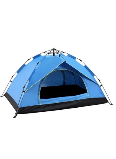 Buy Maston Outdoor Beach Travel Camping Tent Automatic Pop-Up and Collapse Tent 2 Person Camping Tent (Blue) in UAE