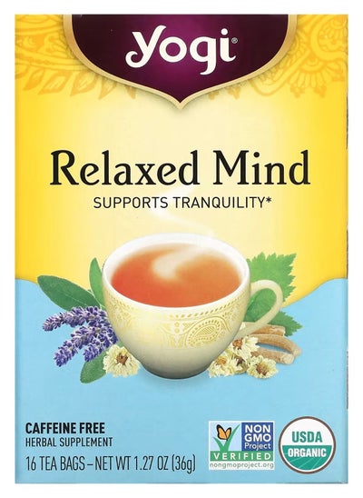 Buy Relaxed Mind Caffeine Free, 16 Tea Bags - 36 g in Saudi Arabia