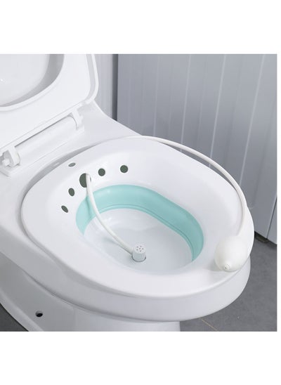 Buy Sitz Bath for Hemorrhoids - Sitz Bath for Toilet Seat - Foldable Sitz Bath for Postpartum Care, for Soothes Hemorrhoids & Perineum, Cleanse Vagina & Anal in Saudi Arabia