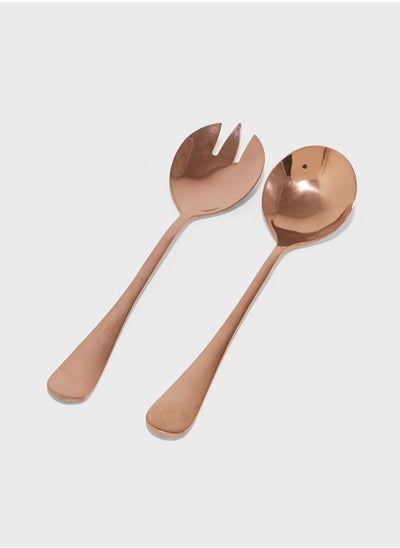 Buy Rose Gold Salad Servers 20cm in Saudi Arabia