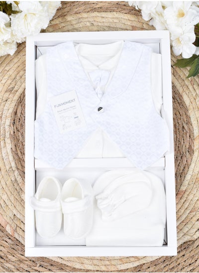 Buy 4-Piece Baby Suit Set with Gift Box in Saudi Arabia