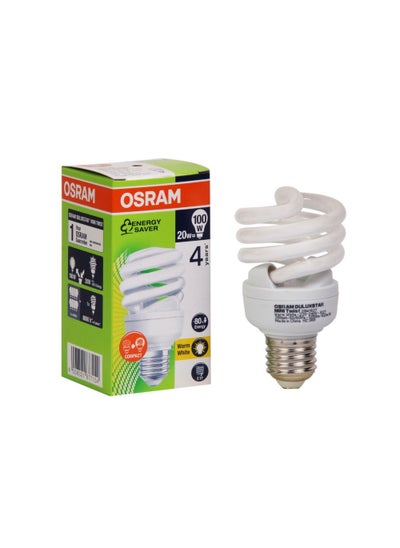 Buy Osram Esl Spiral 20W E27 Warm White in UAE