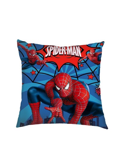 Buy New Cartoon Spider-Man Soft Decorative Square Pillow Cover for Sofa Sofa Bed Chair (Size: 45cmx45cm) in Saudi Arabia