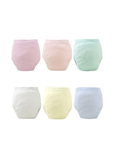 Buy 6Pcs Toddler Underwear  Breathable Cotton Baby Potty Training Pants Toddler Learning Designs Pants for Boys Girls in Saudi Arabia