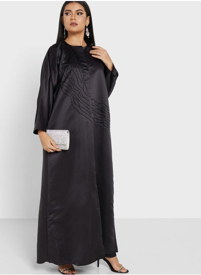 Buy Embellished Detail Abaya With Sheila in Saudi Arabia