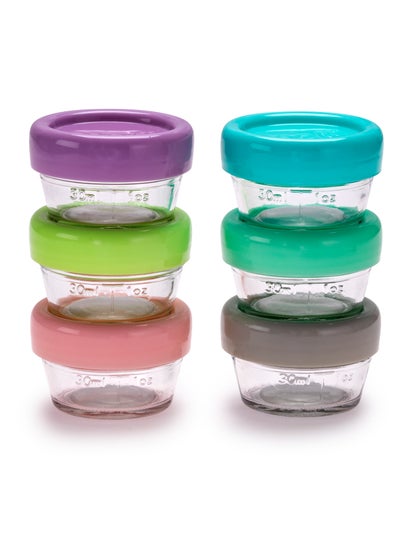 Buy Melii Glass Food Container (2oz) - 6 Piece Set in Saudi Arabia