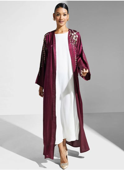 Buy Embellished Detail Abaya in Saudi Arabia