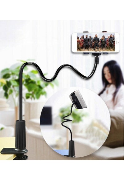 Buy 360º Gooseneck Flexible Lazy Bed Clamp Stand Holder Mount For iPad Tablet Phone# in UAE