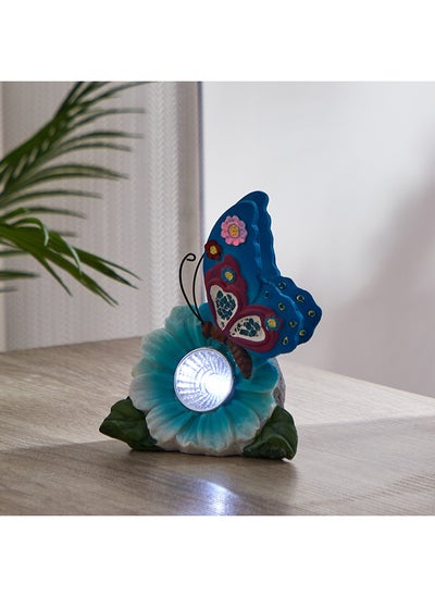 Buy Astrail Polyresin Butterfly Showpiece with Solar Light 12.5 x 14 x 7.6 cm in Saudi Arabia