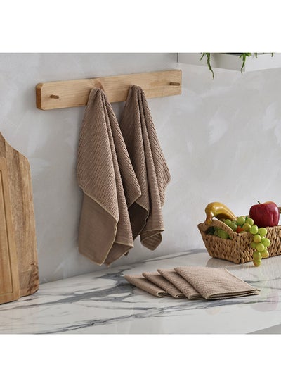 Buy Bristol 6-Piece Recycled Microfibre Kitchen Towel Set 48x40 cm in Saudi Arabia