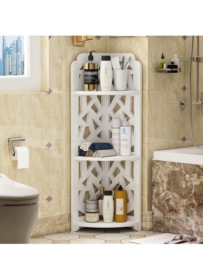 Buy Corner Stand Bathroom Corner Shelf Storage Organizer For Bathroom in UAE