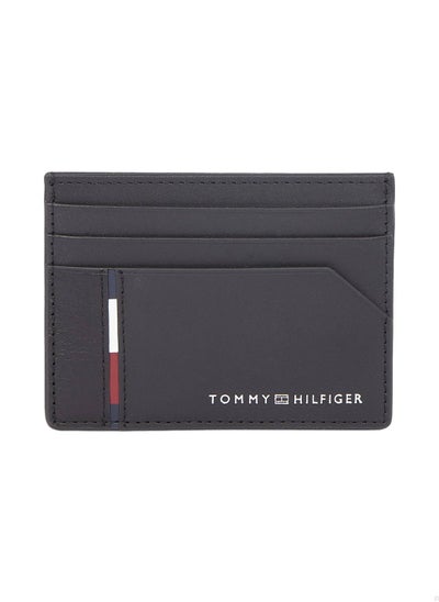 Buy Men's Casual Leather Credit Card Holder, Black - Leather in Saudi Arabia