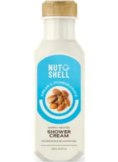 Buy Nutshell Argan & Pomegranate Shower Cream 485ml in Egypt