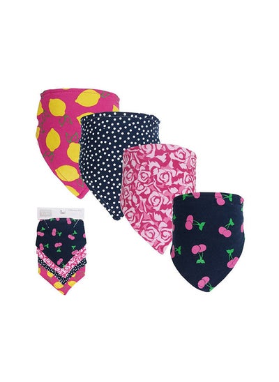 Buy Bandana Bib 4 Piece Cherry in UAE