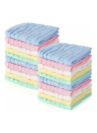 Buy Pack Of 20 Baby Cotton Wipes, 12 X 12 Inches in UAE