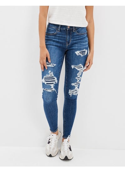 Buy AE Ne(x)t Level Ripped Low-Rise Jegging in UAE