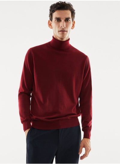 Buy Turtle Neck Knitted Sweater in Saudi Arabia