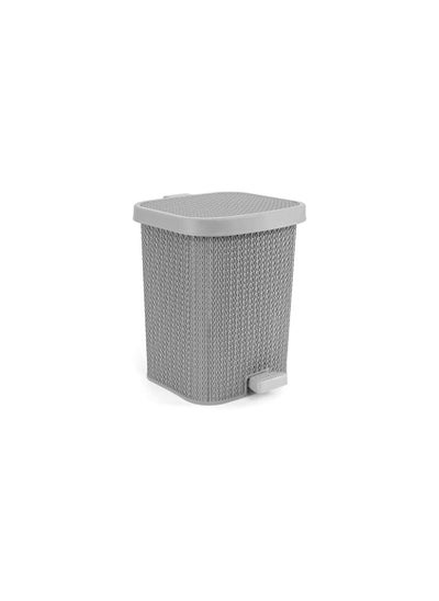 Buy Palm trash can, medium size, gray 6221999653143 in Egypt